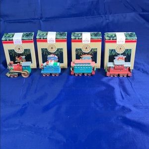 Vintage 1991 Hallmark Ornaments Claus &Co Trains